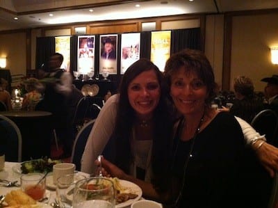 Courtney and Nancy Sue at the NSBA Awards Banquet