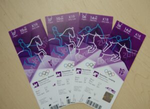Four tickets to the Equestrian - Jumping Event at the Olympics